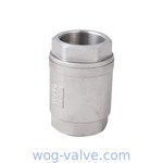 Vertical Full Port 4 Inch Check Valve Stainless Steel 2PC Body 1000 WOG