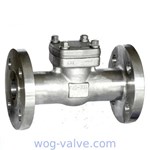 BS 1868 Forged Steel Swing Check Valve,A182 f316L,Integral flanged ends,1-1/2inch,class 300