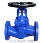 DIN 3356 Angle Type Globe Valve, GS-C25, DN80, PN40, RF flanged Ends