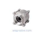 3 PC Ball Check Valve Stainless Steel 4 Inch F8 CF8M Material 1000WOG