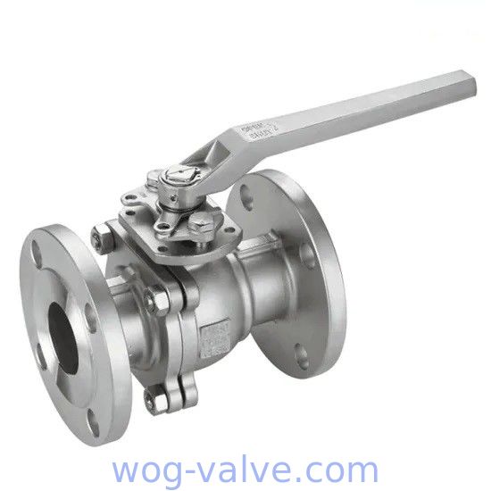 2pc Flanged Ball Valve SCS13 SCS14 50A 80A JIS10K Handle operated