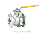 Stainless Steel 3 Inch Flanged Ball Valve Two Pieces Split Body Ball Valve