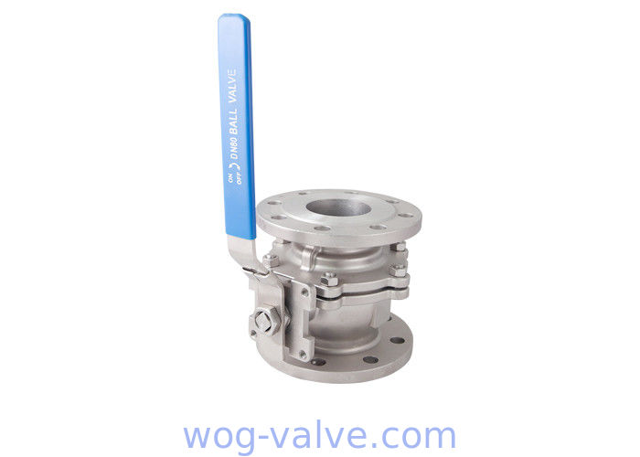 150LB 300LB Ss Ball Valve Flange TypeBall Valve with ISO5211 Mounting Pneumatic Actuator