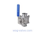 SANITARY Tri Clamp Ball Valve 2PC CE 3A ISO9001 Certification