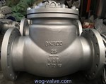 ASTM A352 LCB Material Swing Check Valve, DN600, PN16, DIN 3356, RF Flanged Ends