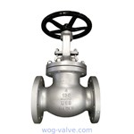 BS 1873 Stainless steel CF8 Globe valve,bb,os&y,plug disc,RF flanged,handwheel operated