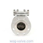 stainless steel swing check valve,bs1868,a351 cf8,4inch,RF flanged to class 150lb